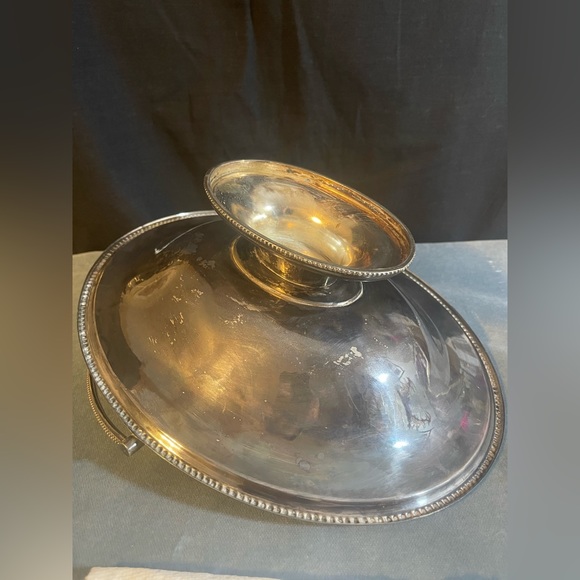 Cooper Brothers Silver Plated Fruit/Bread Basket w/Handle.  Brides Basket - Picture 6 of 9